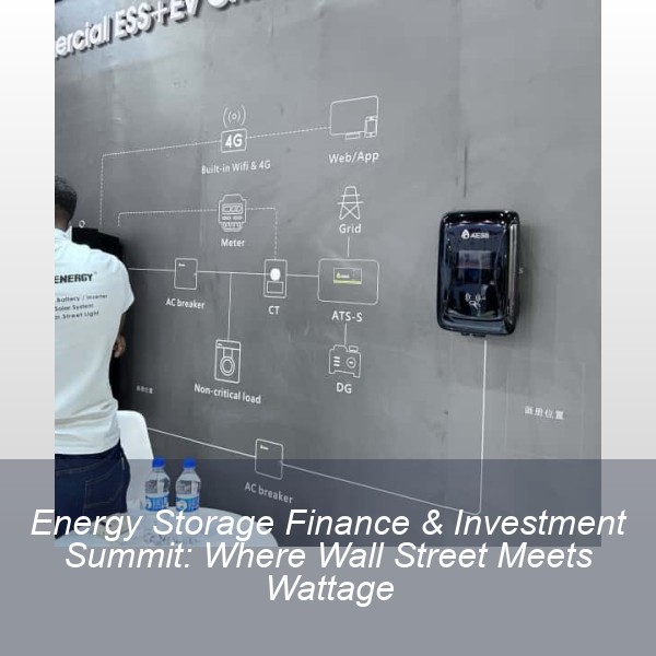 Energy Storage Finance & Investment Summit: Where Wall Street Meets Wattage